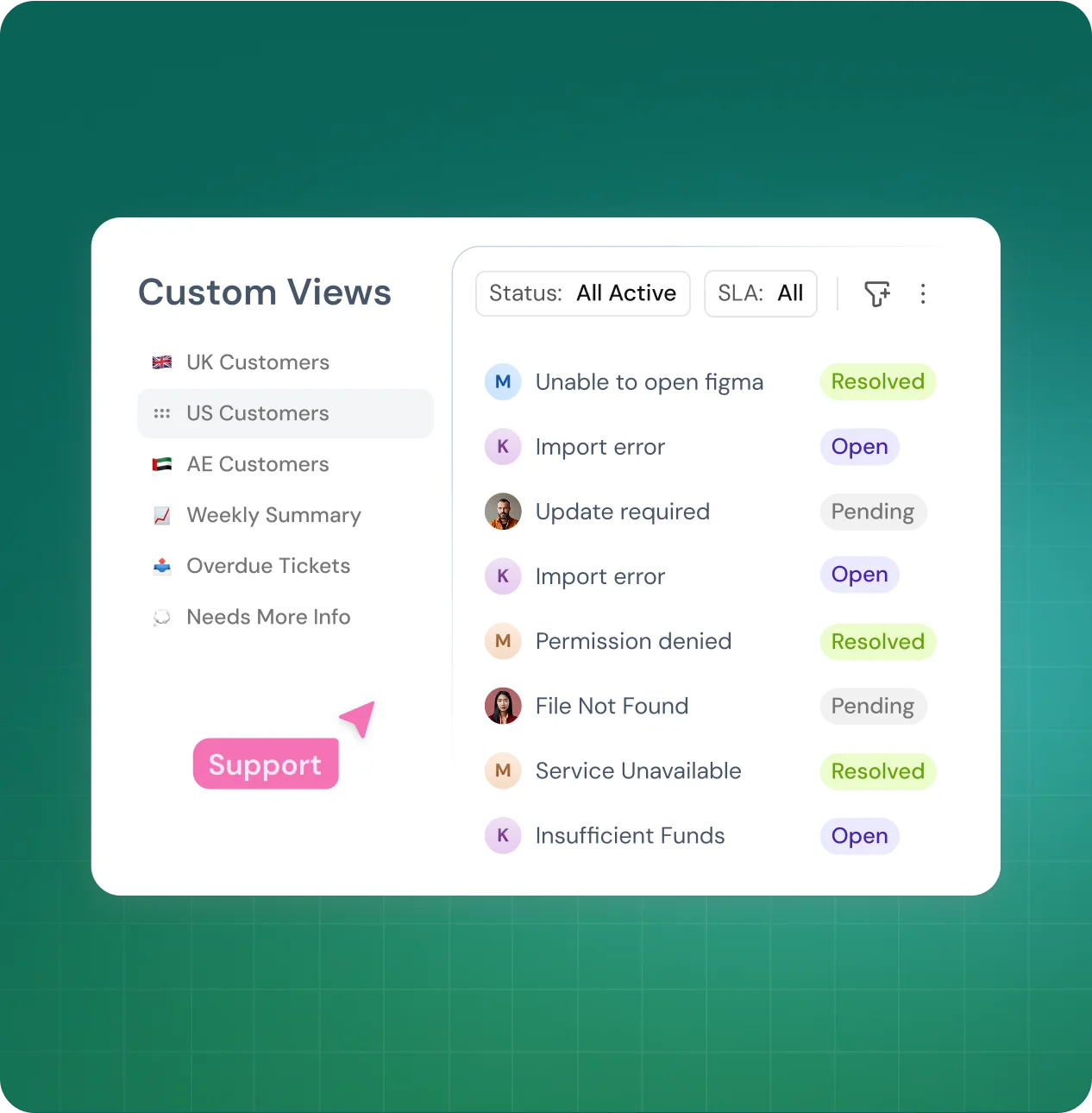Custom views & filters