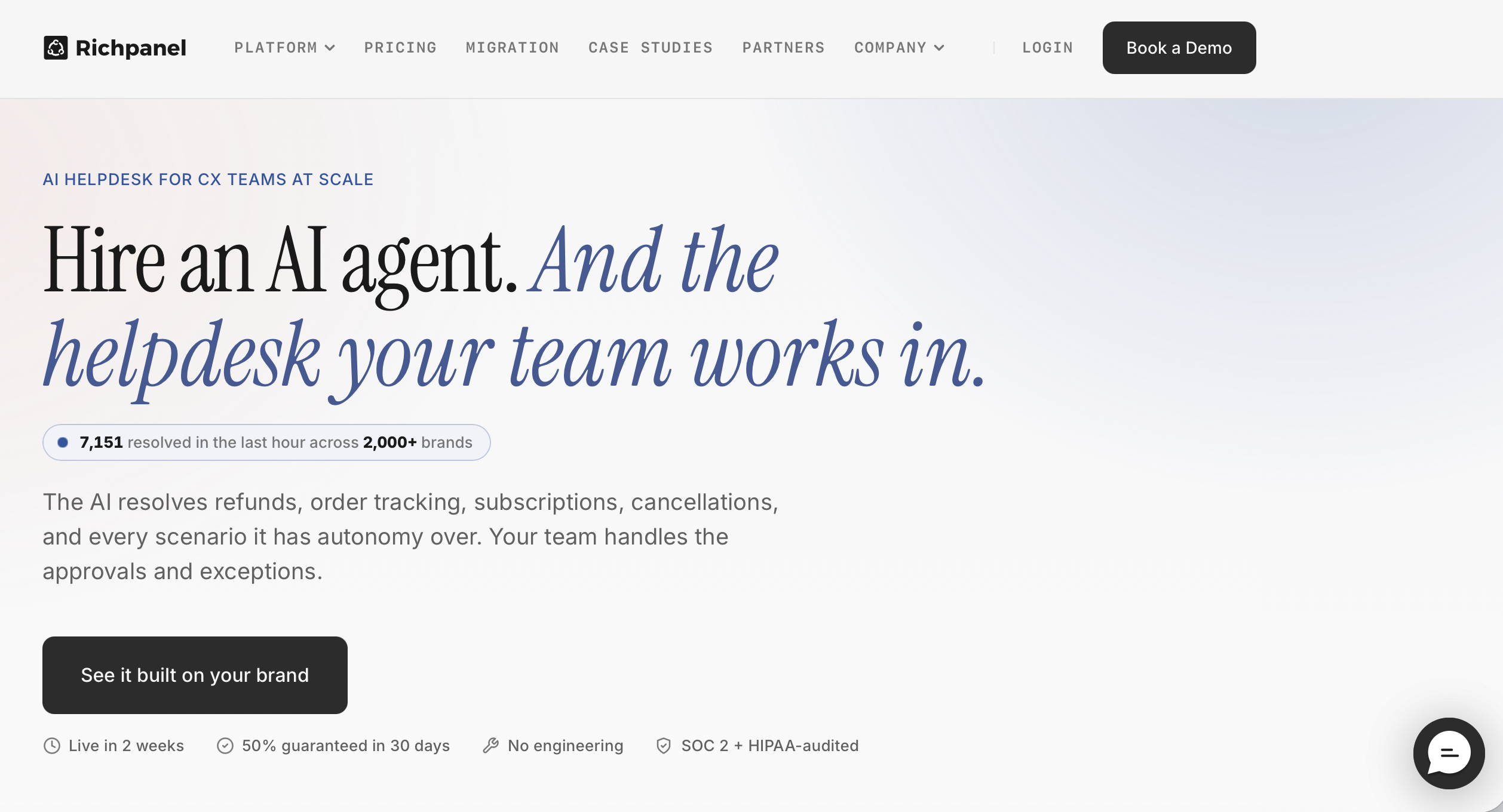 richpanel-homepage-support-software