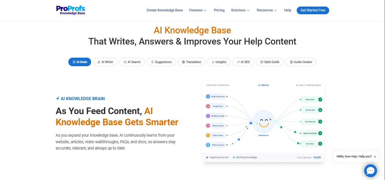 ProProfs-homepage