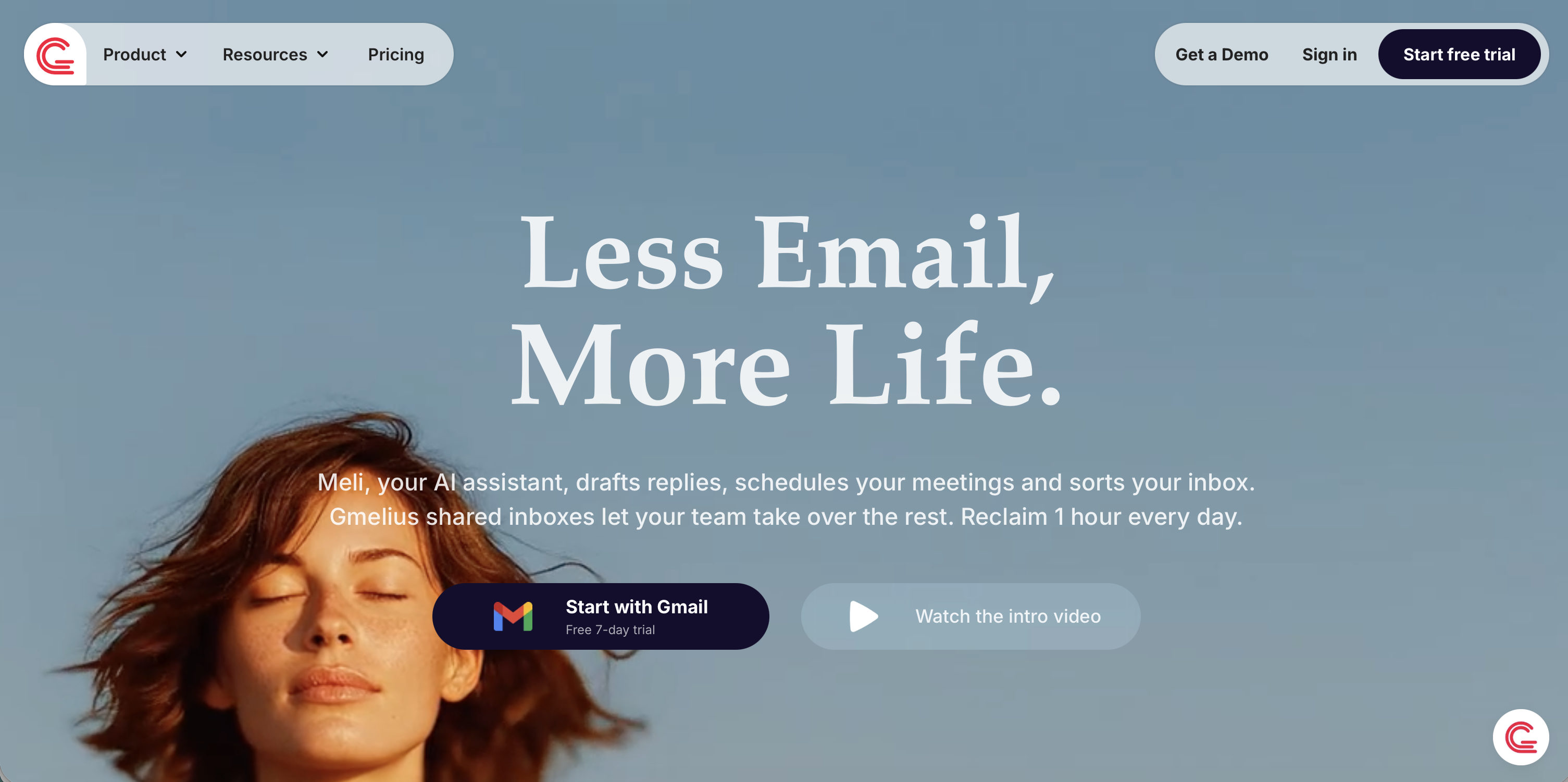 gmelius-homepage-as-a-hiver-competitor